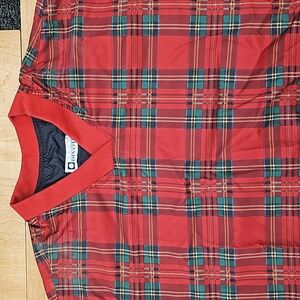 Ralph Lauren Inspired Plaid Christmas Holiday Cheer Fun Windbreaker Medium